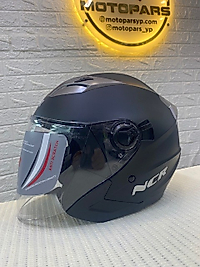 NCR-708 KASK ÇENESİZ VİZÖRLÜ MAT SİYAH-M