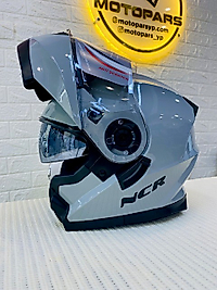 NCR-162 KASK ÇENE AÇILIR VİZÖRLÜ COOL GRİ-S