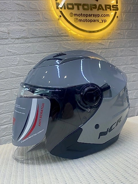 NCR-708 KASK ÇENESİZ VİZÖRLÜ COOL GRİ-L