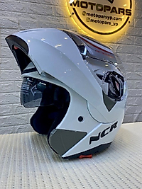 NCR-158 ÇENE AÇILIR GÖZLÜKLÜ PARLAK BEYAZ-M