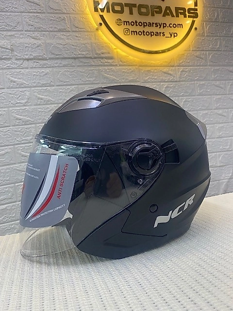 NCR-708 KASK ÇENESİZ VİZÖRLÜ MAT SİYAH-XL