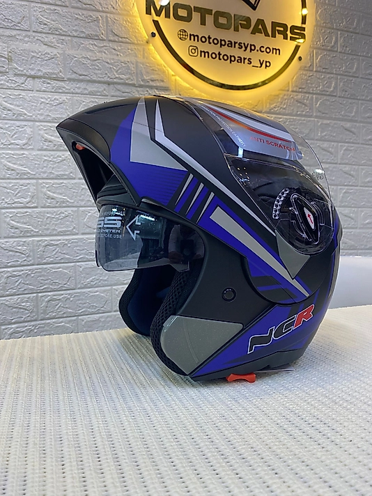 NCR-158 ÇENE AÇILIR GÖZLÜKLÜ MAVİ GRAFİK-L