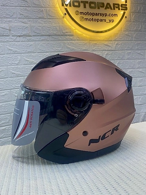 NCR-708 KASK ÇENESİZ VİZÖRLÜ ROSE GOLD-XL