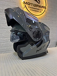 NCR-162 KASK ÇENE AÇILIR VİZÖRLÜ NARDO GRİ-S