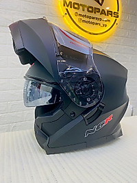 NCR-162 KASK ÇENE AÇILIR VİZÖRLÜ MAT SİYAH-XXL