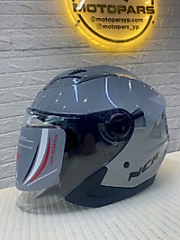 NCR-708 KASK ÇENESİZ VİZÖRLÜ COOL GRİ-L
