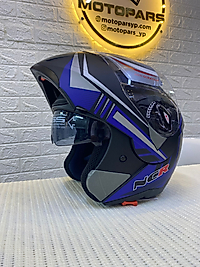 NCR-158 ÇENE AÇILIR GÖZLÜKLÜ MAVİ GRAFİK-L